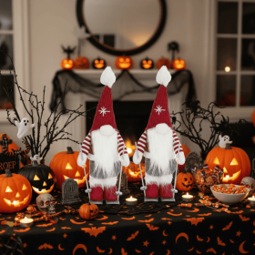 2PCS Set Christmas Gnomes Holiday Decor Cute Tabletop Ornaments for Party Gifts & Home Display FBA shipment