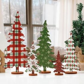 Christmas Decorations indoor-5 sizes Wooden Christmas Tree Sign-Xmas Decorations for Home Shelf Mantel Fireplace Table Windowsill Party Decor