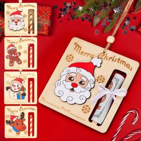 8 Pcs Christmas Money Holders for Cash Ornaments, Card Holder Display for Christmas Party Decorations