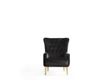 Modern Style Chair in Black