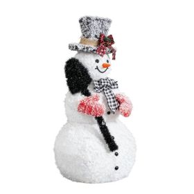3FT Lighted Snowman Holding Spade Christmas Decorations