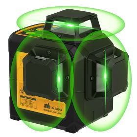 Self Leveling Laser Level Tool, 3x360 Line Lasers, 12 Lines Green Beam Leveler Tool, With Self-leveling, Manual, Pulse Mode, Lazer Level With 360 (Option: LL 3DG)