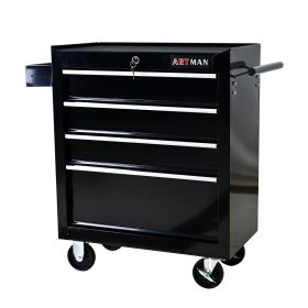 Metal Tool Storage Cart (Color: Black)