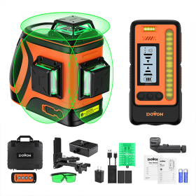 Outdoor Laser Level With Receiver- Dovoh H3-360G-KIT (Option: US PLUG)