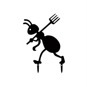 Decorative Iron Ant Garden Stake,Outdoor Metal Yard Art For Lawn, Patio,Backyard (Option: Look at the picture)