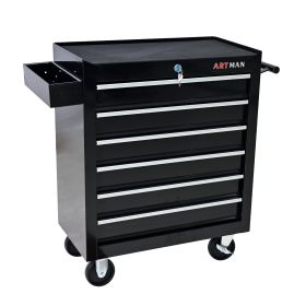 Metal Tool Storage Box (Color: Black)